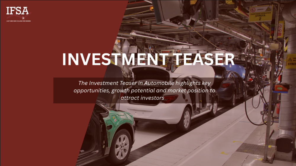 Investment Teaser - FMCG